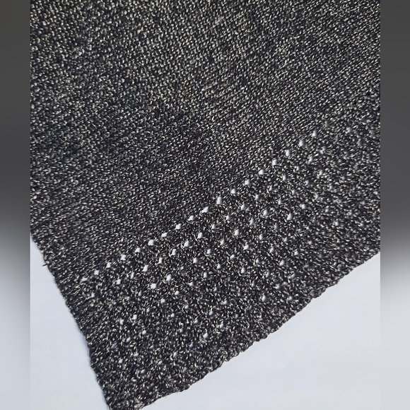 Y2K Jana Metallic Knit Waterfall Open Cardigan - Picture 9 of 13